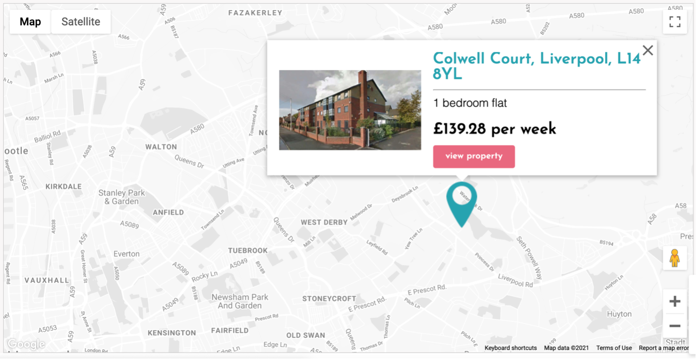 Plus Dane Housing's new Geographic Information System map