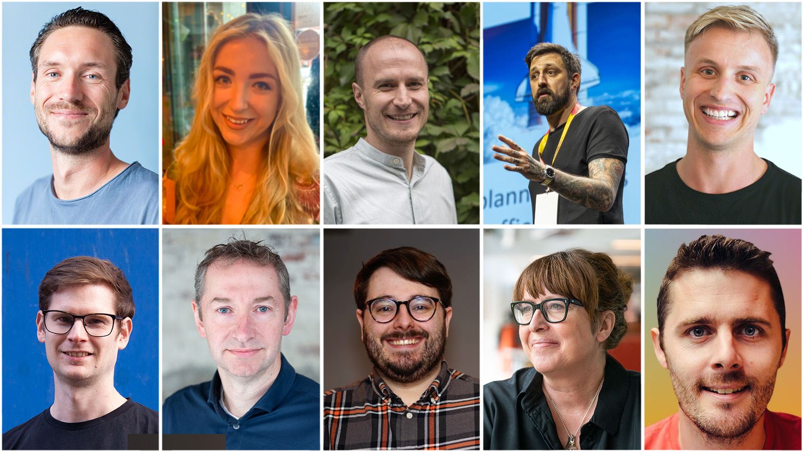 Headshots of the Umbraco Community Sustainability Team 2023